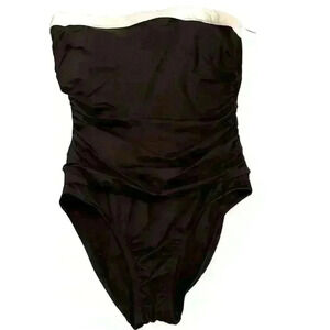 Black and white Liz Claiborne One Piece Swimsuit Size 8